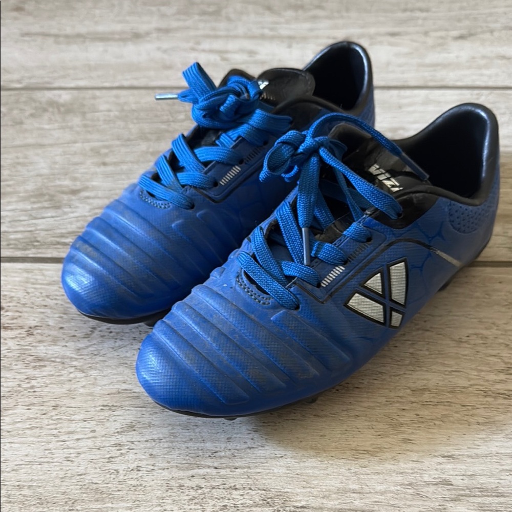 Kids Blue Soccer Shoes
